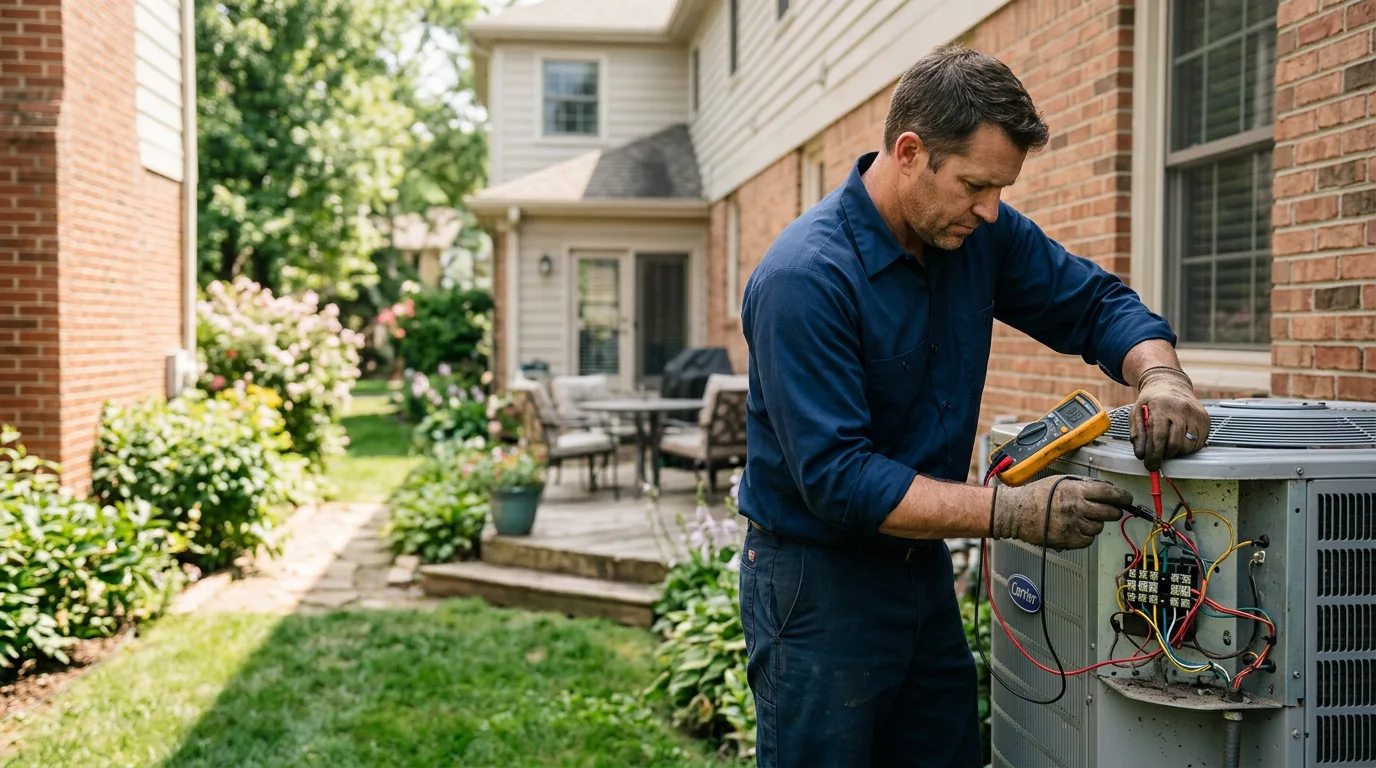 HVAC technician working near Milam, WV